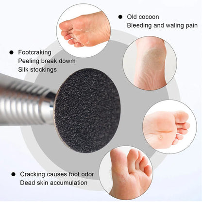 35MM Replaceable SandPaper Pedicure Tools Manicure Pedicure 3/32'' Disk Foot Dead Skin Remove Sanding paper Disc Nozzle