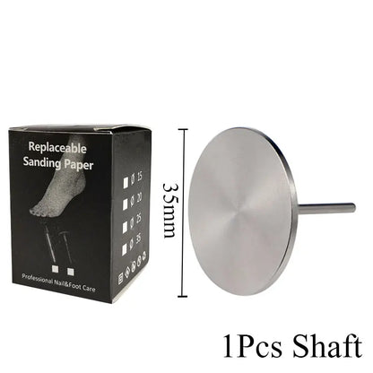 35MM Replaceable SandPaper Pedicure Tools Manicure Pedicure 3/32'' Disk Foot Dead Skin Remove Sanding paper Disc Nozzle